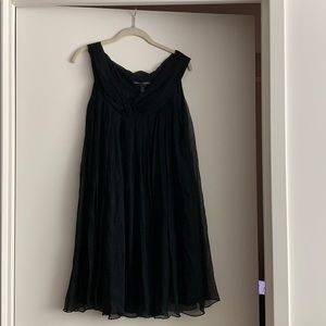 Diane von Furstenberg black silk dress